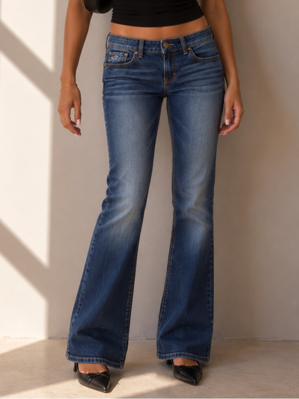 Y2K 2007 Hollister Low Rise Bootcut Jeans